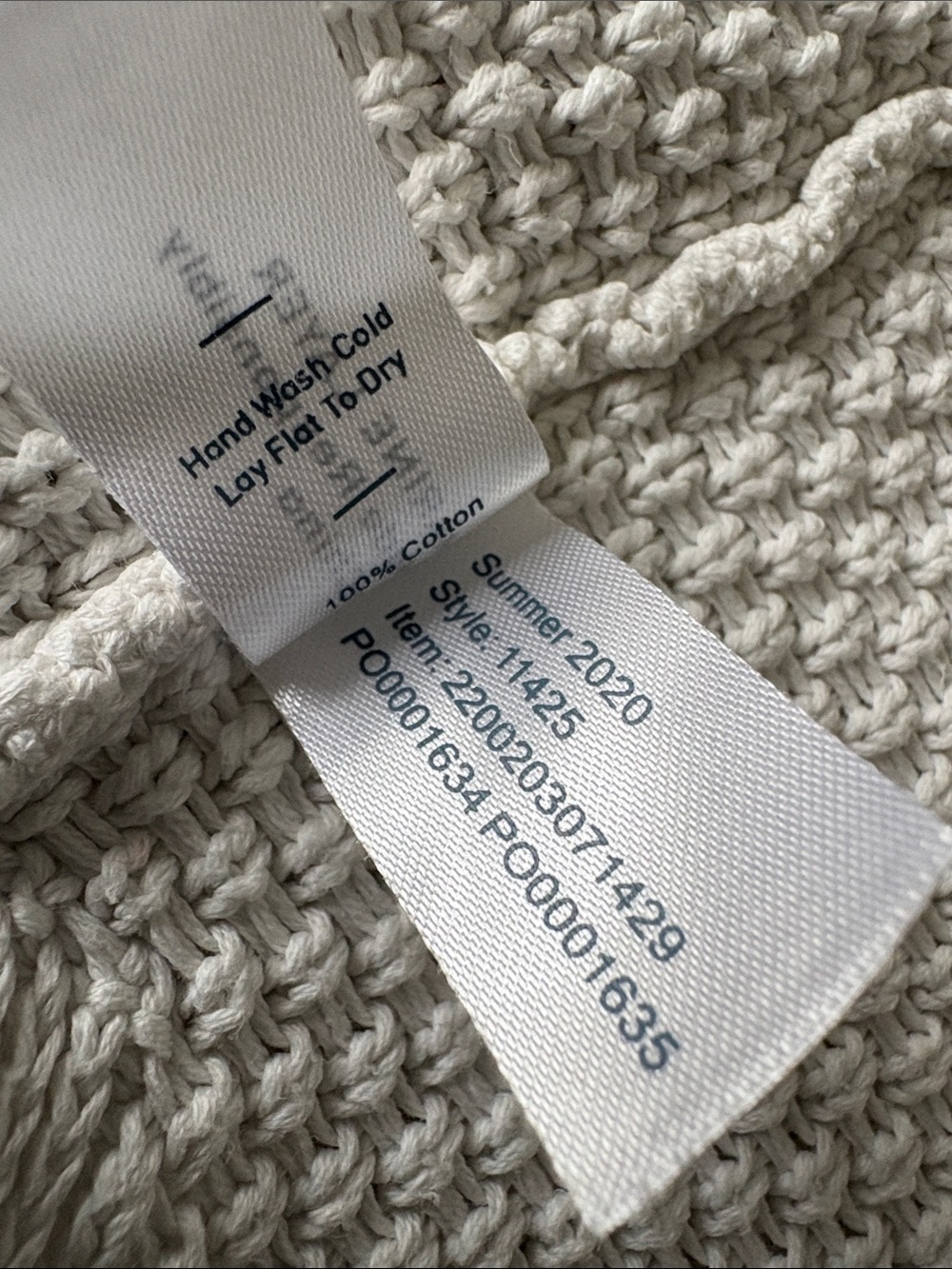 MARINE LAYER CATALINA KNIT OPEN CARDIGAN SWEATER 100% cotton Size Large - Picture 8 of 9